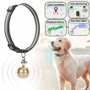 Acumen Track GPS Dog Tracker Smart Pet Tracker Collar with Live Location, Voice Monitoring,Mini Size Pet Tracker for Dog Cat.