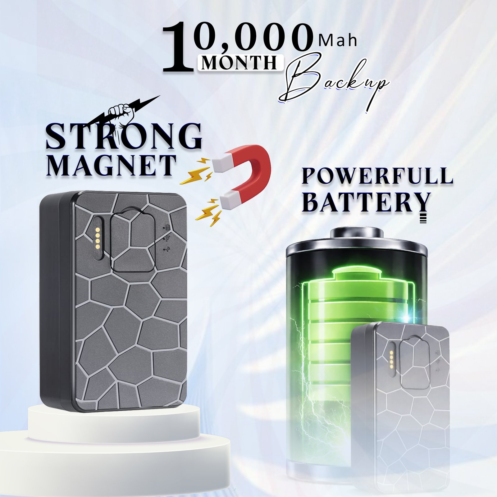 Acumen Track A50L Smart 4G Plus 2G GPS Tracker | Magnetic Wireless Tracking Device for Car, Kids, Bike & Assets | 10000 Mah with One Year Full Subscription & Sim Data - Image 3