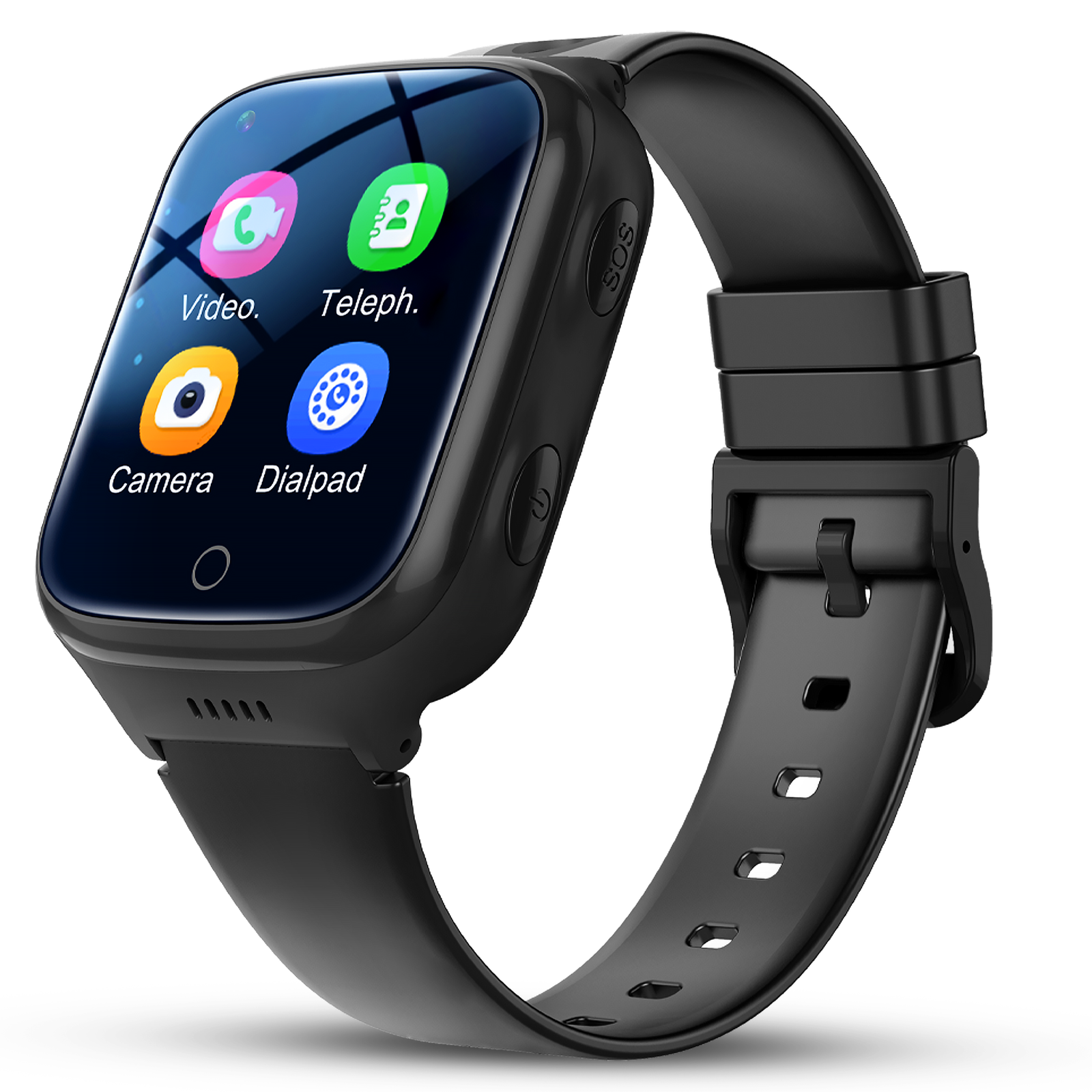 Acumen A1 4g Smart Watch with 1.44’’IPS Display|Advance GPS with Pedometer,Calories & Sleep Monitoring|Heart Rate,Body Tempture|SOS,Phone,Camera,Upto 4 Day Battery| Magnet Charging Port|