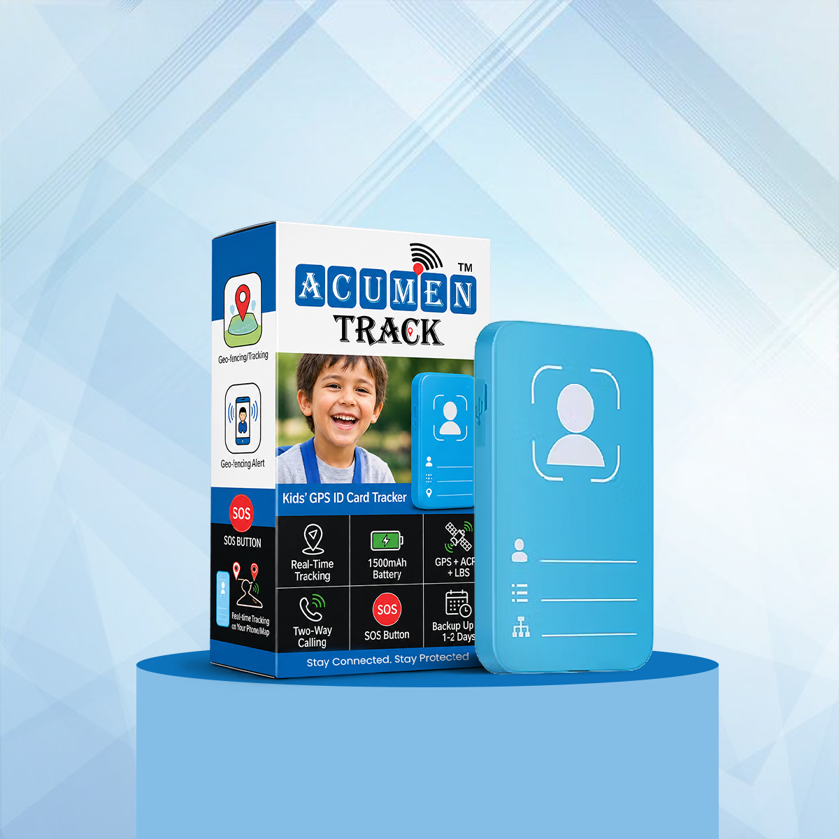 GPS Tracker id card for kids