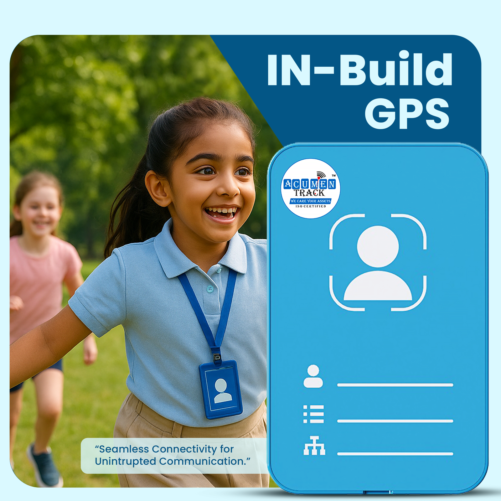 Acumen Track ID Card GPS Tracker for Kids, Students, Seniors & Field Staff | Wireless Live Location Tracking Device with 2-Way Calling, SOS Button, Alerts & 1-Year Premium App Subscription - Image 5