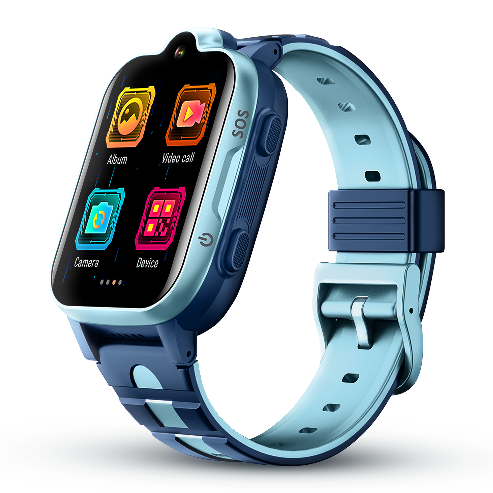 Acumen 4G A2 Phone Watch for Kids,1.44’’IPS Touch Screen|GPS Tracker Smart Watch with Water Proof IP 67 |Video & Phone Call|Camera,SOS,Games, with GPS Tracking| with Magnet Charger| Kids Monitoring (Blue)