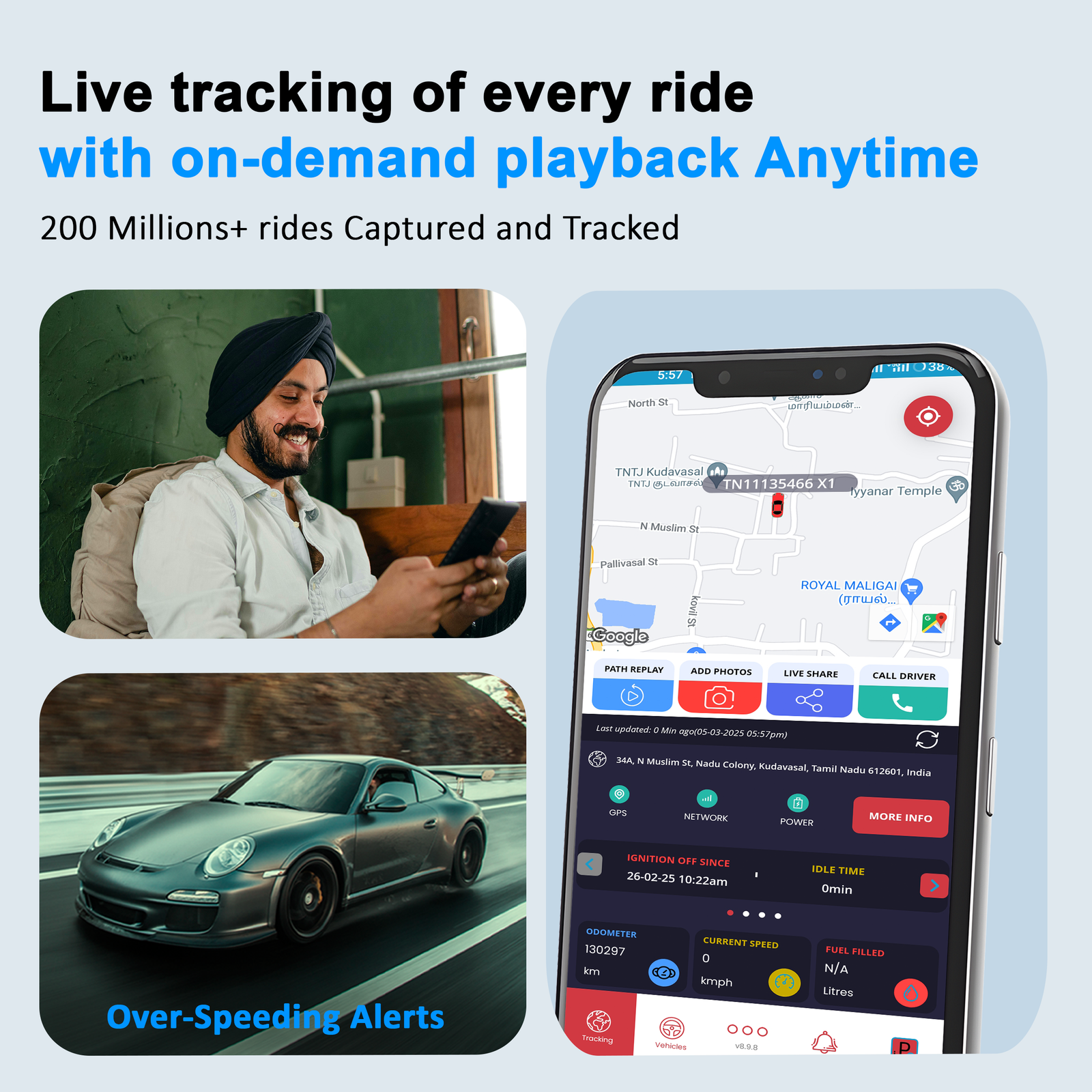 Acumen Track GO GPS Tracker for Car (with 4G SIM) - Wireless GPS Device for Kids, Bike, Car, Scooty or Anything | Magnet Device | Voice Monitoring | 10,000 mAh Battery | 1 Year Android + iOS | - Image 6