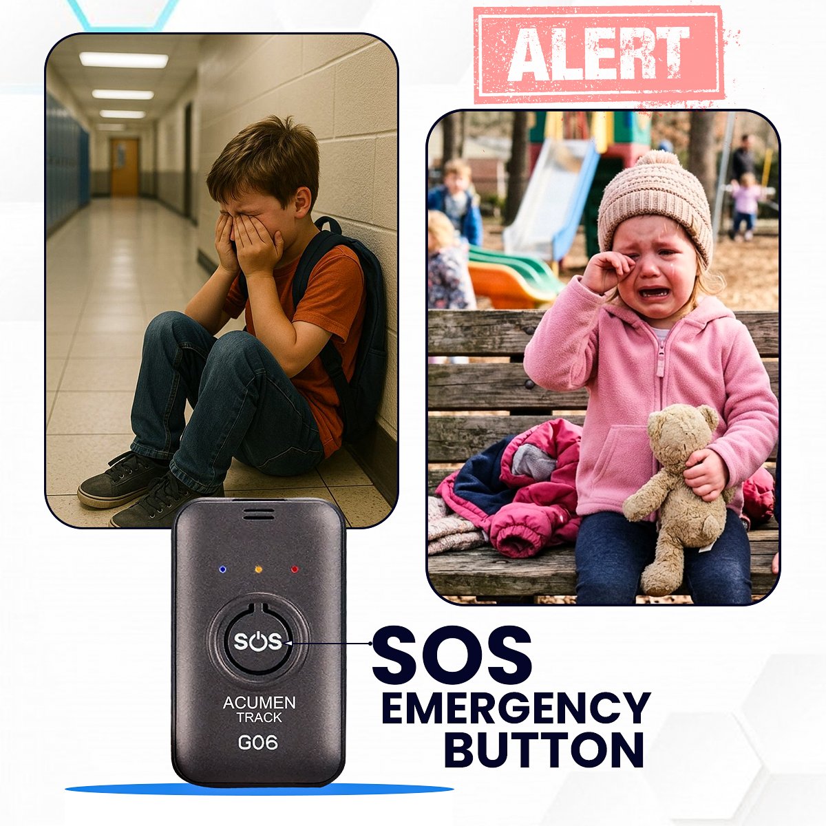 Acumen Track GF-06 Mini Wireless GPS Tracker for Kids, Car & Bike | Real-Time Tracking, Voice Monitoring, SOS Button, Geo-Fence, 850 mAh Battery | iOS & Android App, 1-Year Warranty - Image 5