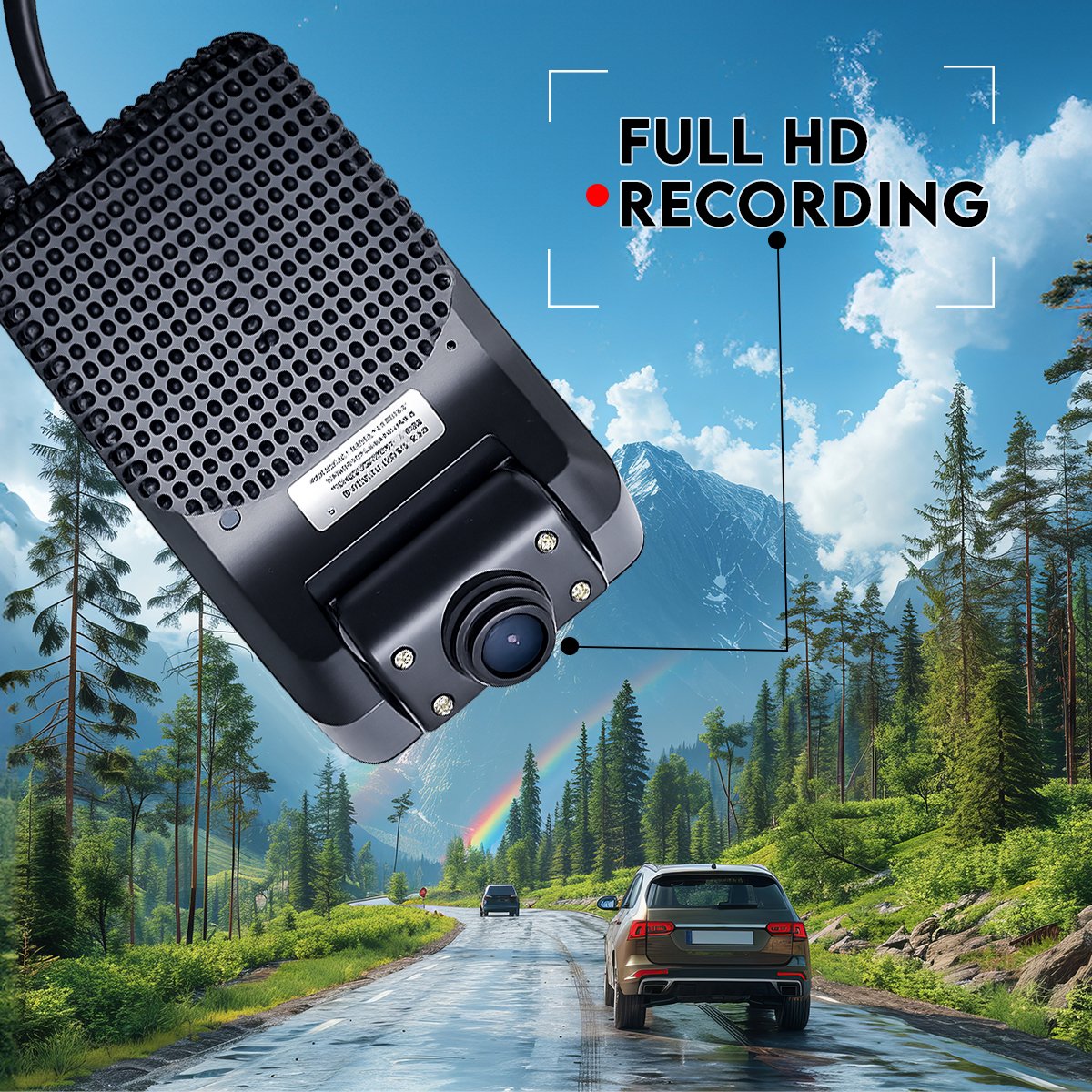 Acumen Track S4 CAT-4 Dashcam, Black, 1080p Full HD, ADAS+DMS, GPS Tracking, 2+2 Channel, 170° Wide Angle, Loop Recording, SOS Alert - Image 4