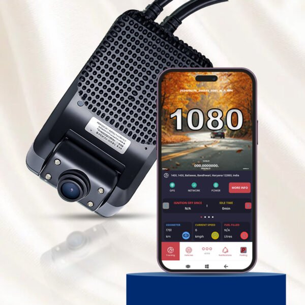 Acumen Track S4 CAT-4 Dashcam, Black, 1080p Full HD, ADAS+DMS, GPS Tracking, 2+2 Channel, 170° Wide Angle, Loop Recording, SOS Alert