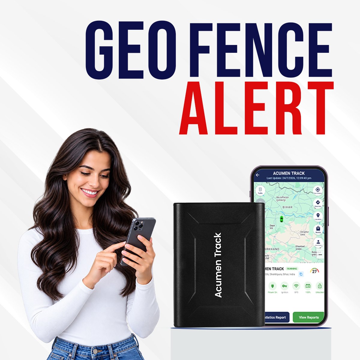Acumen Track GO GPS Tracker for Car (with 4G SIM) - Wireless GPS Device for Kids, Bike, Car, Scooty or Anything | Magnet Device | Voice Monitoring | 10,000 mAh Battery | 1 Year Android + iOS | - Image 6