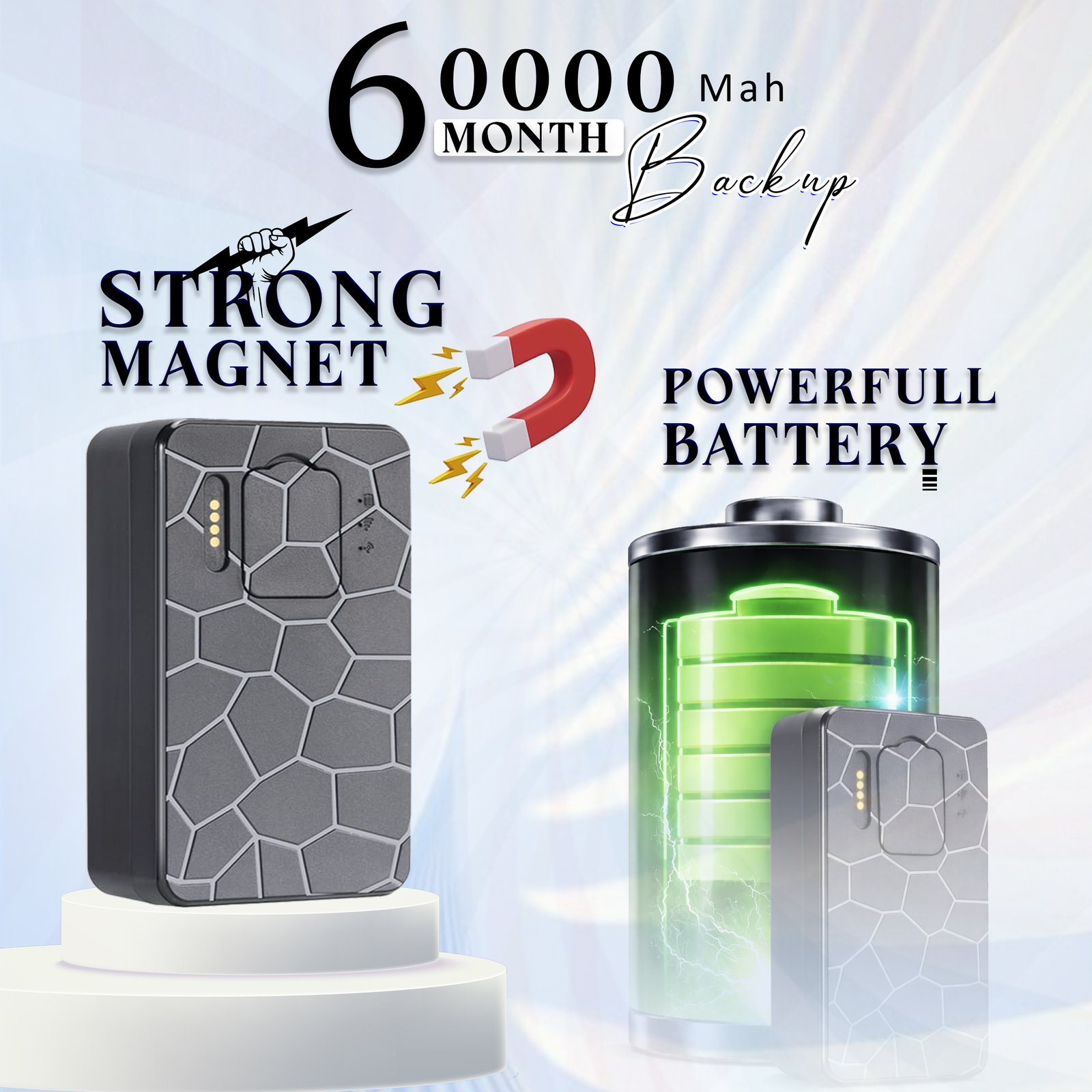 Acumen Track A50M Smart GPS Tracker, 2G+4G, Strong Magnet, 15-Day Backup, IP67 Waterproof, Voice Monitoring,6000 Mah with One Year Full Subscription Sim Data - Image 4