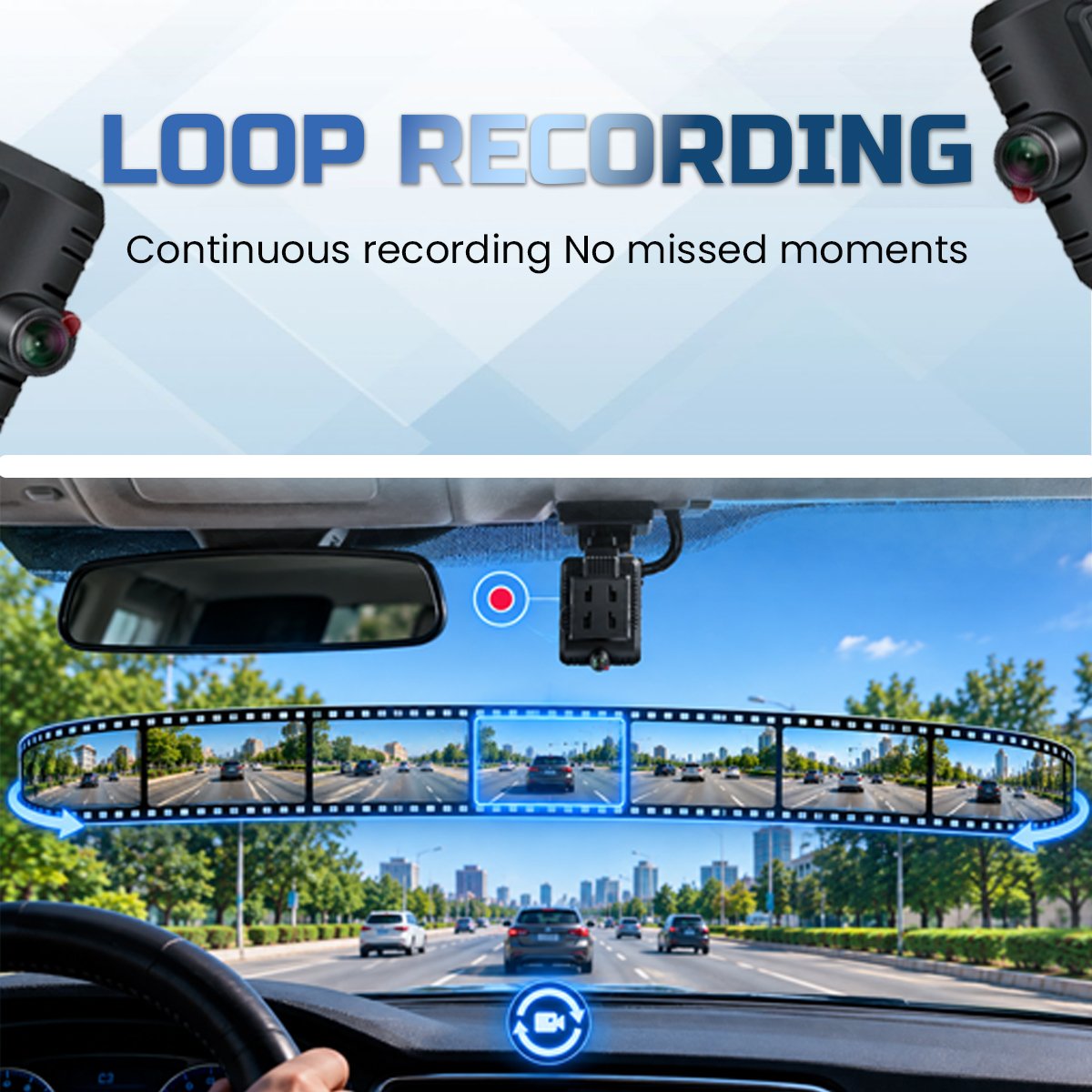Acumen Track T4 CAT-4 4 Channel GPS Dashcam for Car | Real-Time GPS Tracking, Live Video Monitoring, Two-Way Intercom, SOS Alerts, ADAS & DMS, G-Sensor, Loop Recording - Image 3
