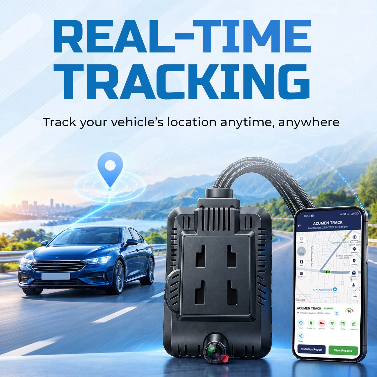 Acumen Track T4 CAT-4 4 Channel GPS Dashcam for Car | Real-Time GPS Tracking, Live Video Monitoring, Two-Way Intercom, SOS Alerts, ADAS & DMS, G-Sensor, Loop Recording - Image 2